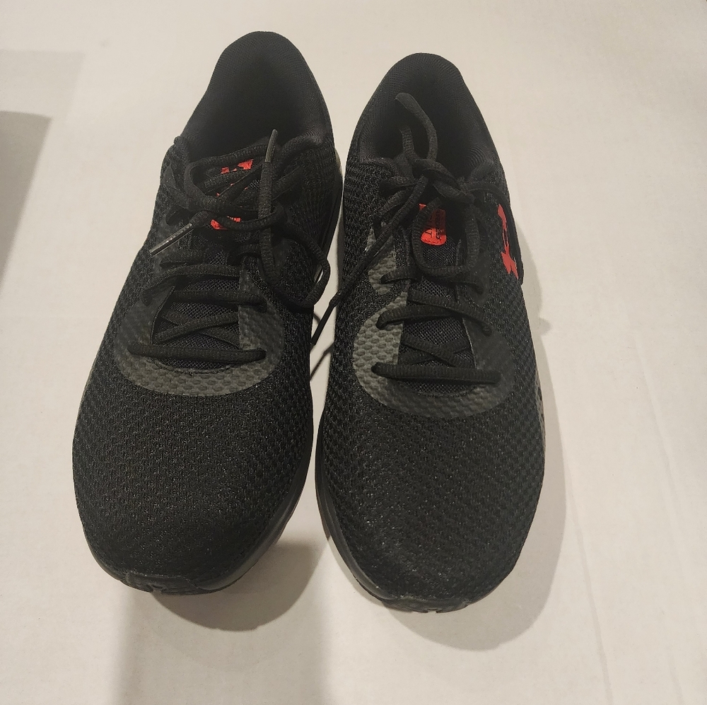 Under Armour Charged Pursuit 3 Size 11 4E  Extra Wide - Black/ Red.